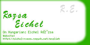 rozsa eichel business card